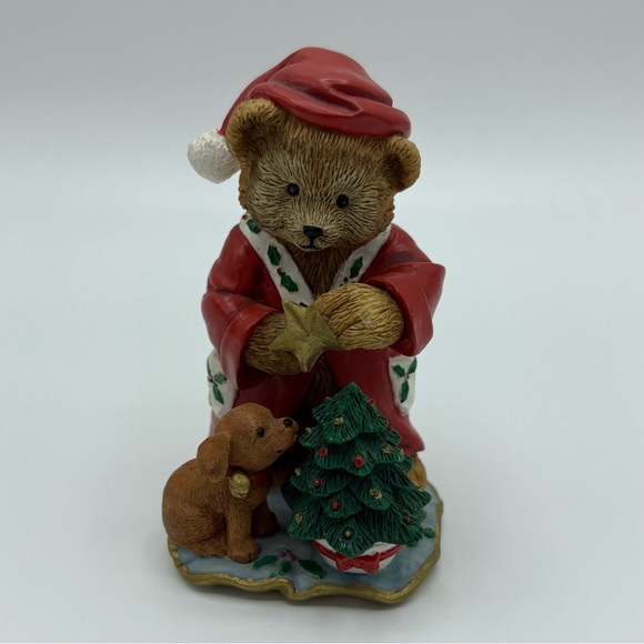 Danbury Mint Calendar Teddy Bear Figure DECEMBER Limited Edition USED - Picture 1 of 8
